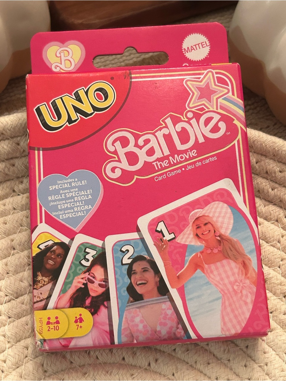 Barbie The Movie UNO Card Game - Bright Pink